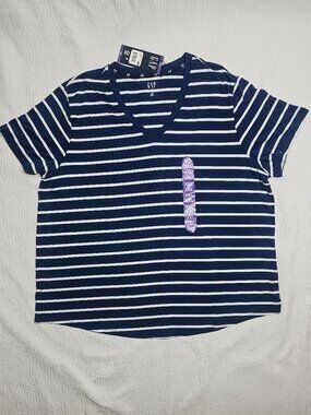 Gap Women's Soft  V-Neck Short Sleeve Tee Size XXL